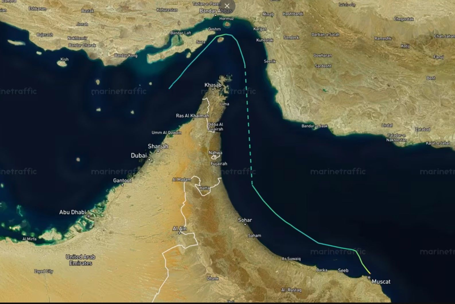 Первое западное судно смогло прорваться через Ормузский пролив после начала войны 