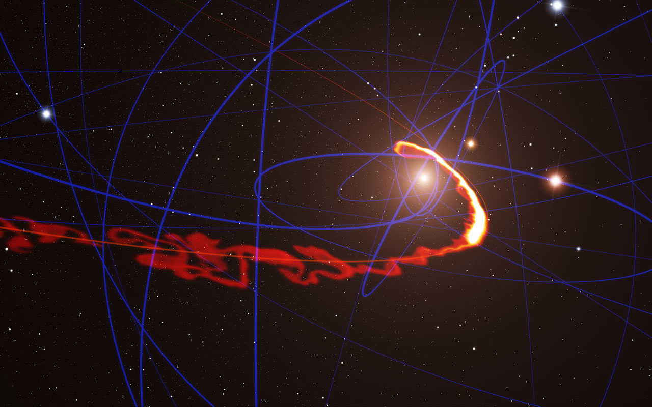 Ученые обнаружили возле черной дыры Млечного Пути странный объект