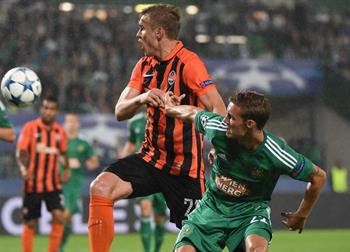 Лига чемпионов. «Шахтер» переиграл «Рапид» в первом матче плей-офф квалификации