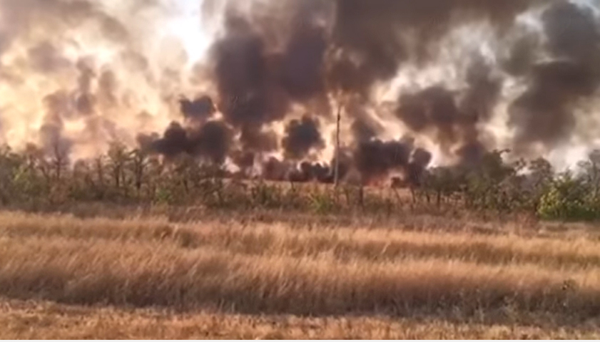 Страшный пожар в Волгоградской области: перекрыт участок федеральной трассы, селян эвакуируют сотнями – впечатляющие кадры
