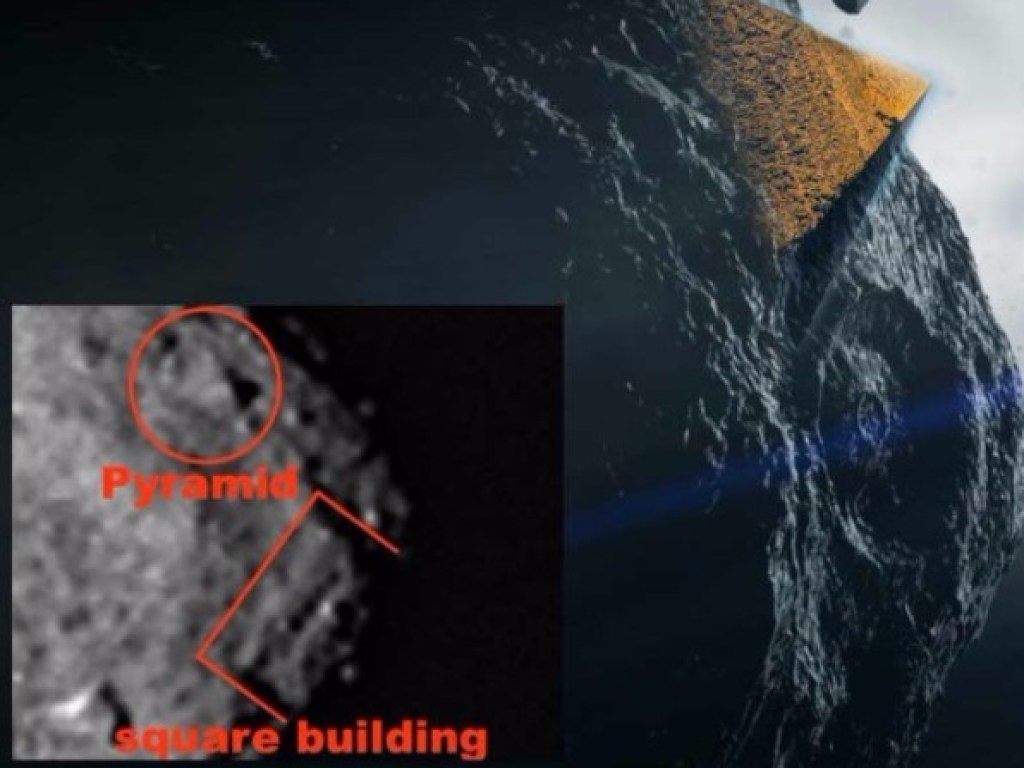 Пирамида в космосе: на астероиде было замечено загадочное строение инопланетян – кадры 