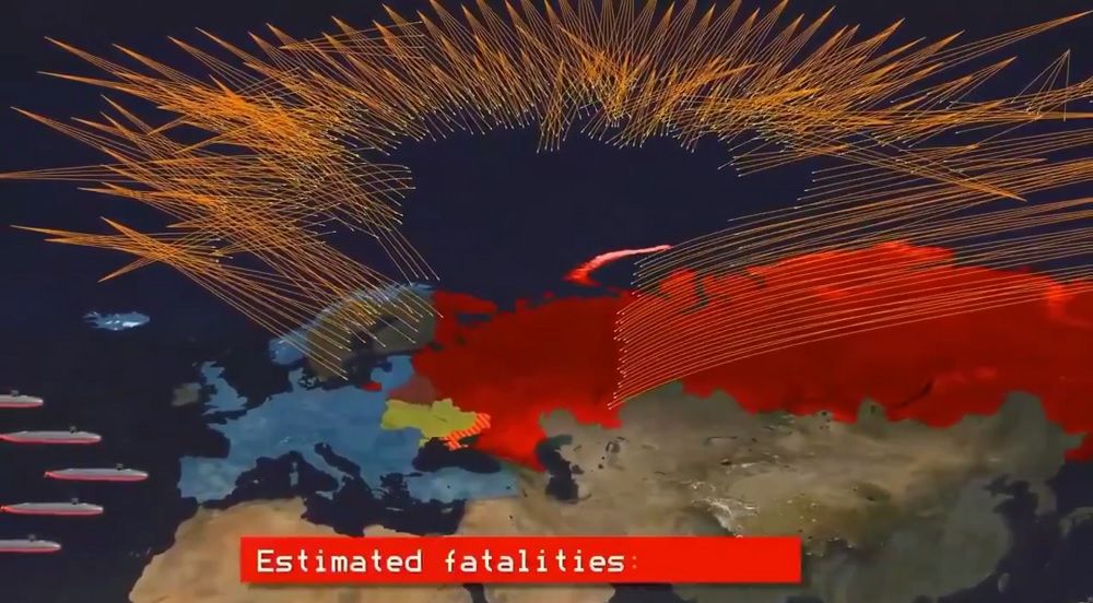 Ядерный удар США по России: опубликовано видео компьютерной модели, РФ снесут сотни боеголовок