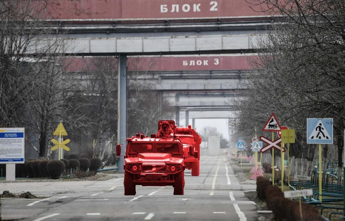 Какой-то странный "жест доброй воли": россияне завезли РСЗО "Град" на Запорожскую АЭС