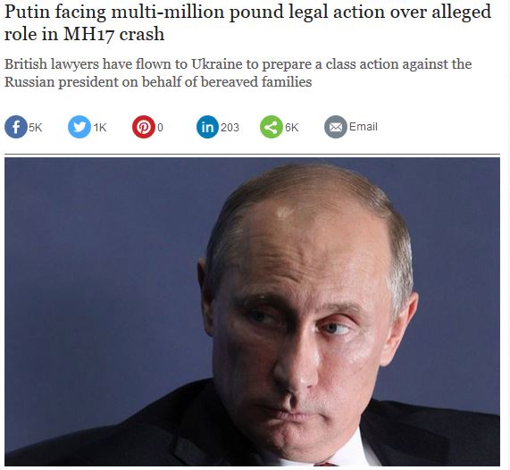 Родственники пассажиров МН17 хотят отсудить миллионы у Путина: в помощь брошены лучшие юристы