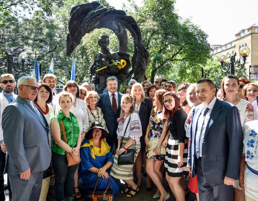 ​Порошенко посетил Болгарию и принял участие в официальном открытии памятника Тарасу Шевченко в Софии