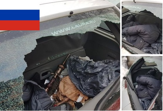 Россиянину в Санкт-Петербурге разбили машину за флаг "Новороссии": опубликованы фото и возмущения российского "патриота"