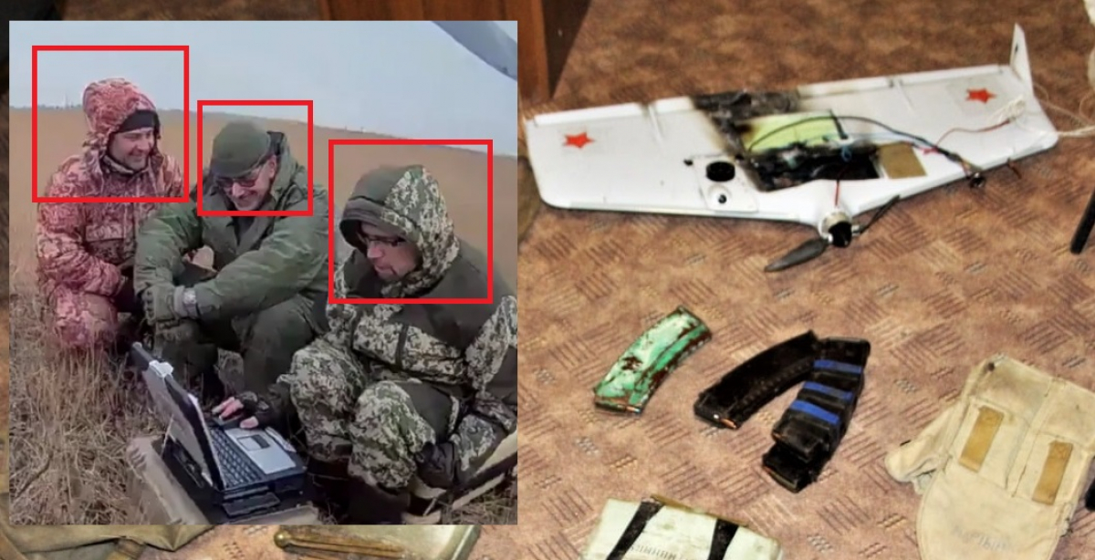 Боевики "ДНР" засветили свои лица во время запуска беспилотника – "Миротворец" установил, кто они