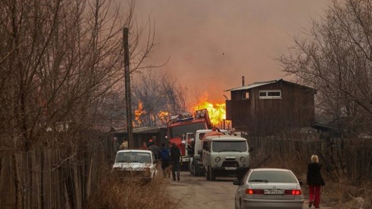 ​Что осталось от населенных пунктов Хакасии после масштабного пожара. Видео
