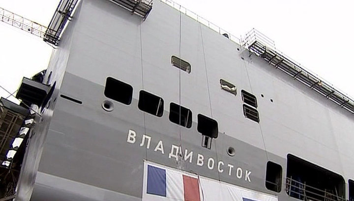 Российских моряков не пускают на борт "Мистраля" из-за текущей ситуации с Россией