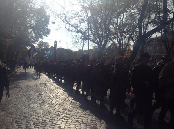 В центре Львова состоялся "Марш славы" УПА