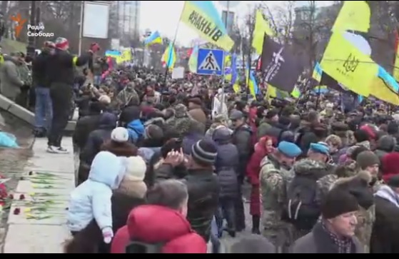 В Киеве проходит вече в память о Небесной сотне: прямая трансляция