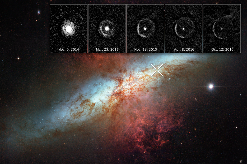 Ученые "поймали" взрыв ближней к Солнцу сверхновой