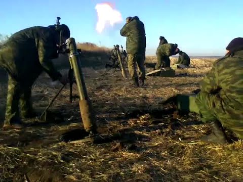 "Правый сектор": силы ДНР начали минометный обстрел сразу после отъезда ОБСЕ