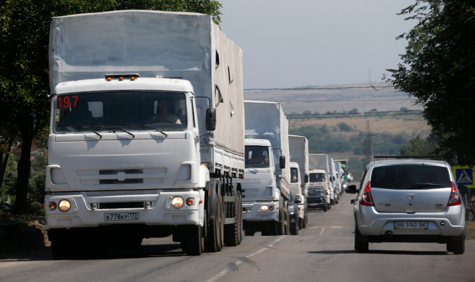 ДНР сообщила о взятии под охрану гуманитарного конвоя из РФ в Донецке