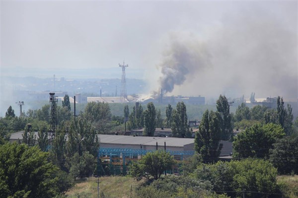 Трагическое воскресенье в Горловке: сгоревшие дома, пожар, обстрелы