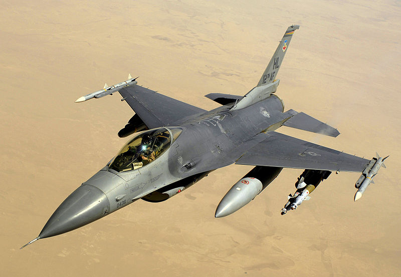 Истребитель F-16 американских ВВС разбился в штате Нью-Мексико 