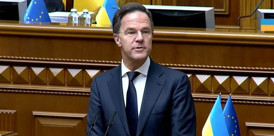 Генсек НАТО Рютте прибыл в Киев и выступил в Верховной Раде: "Ваш мир – это наш мир"