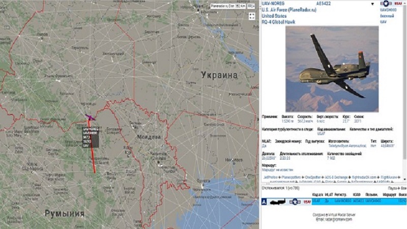 Американский БПЛА над Донбассом: ВВС США провели рисковую разведку на границе с Россией - карты
