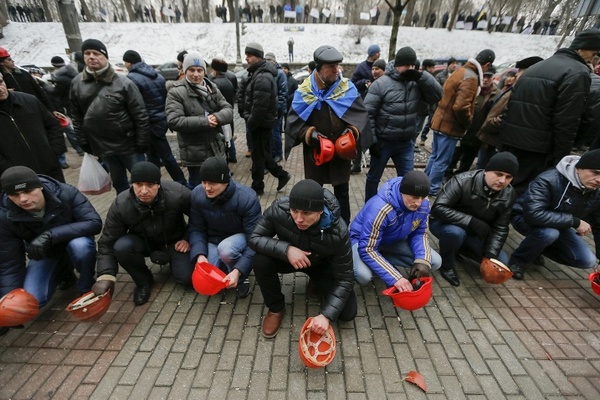Шахтерский пикет Верховной Рады. Видео
