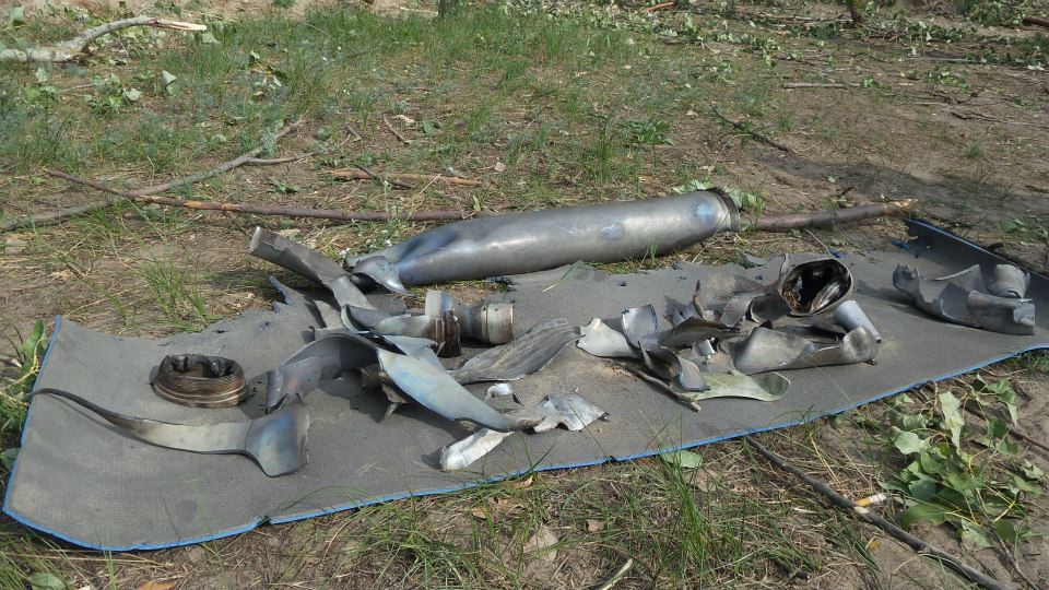 ​Последствия обстрела «Градом» села в Луганской области