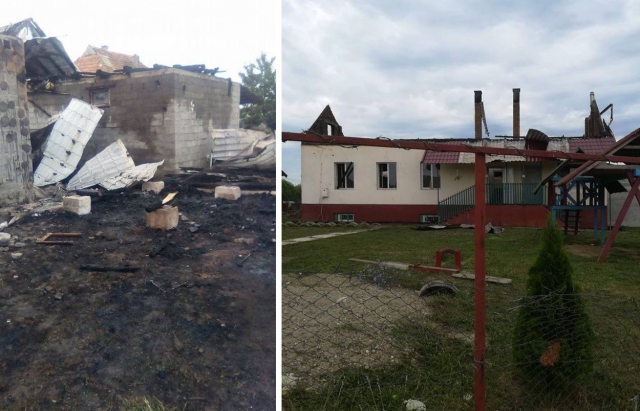 В Закарпатье дотла сгорели церковь и детсад ромов: местные поговаривают об умышленном поджоге