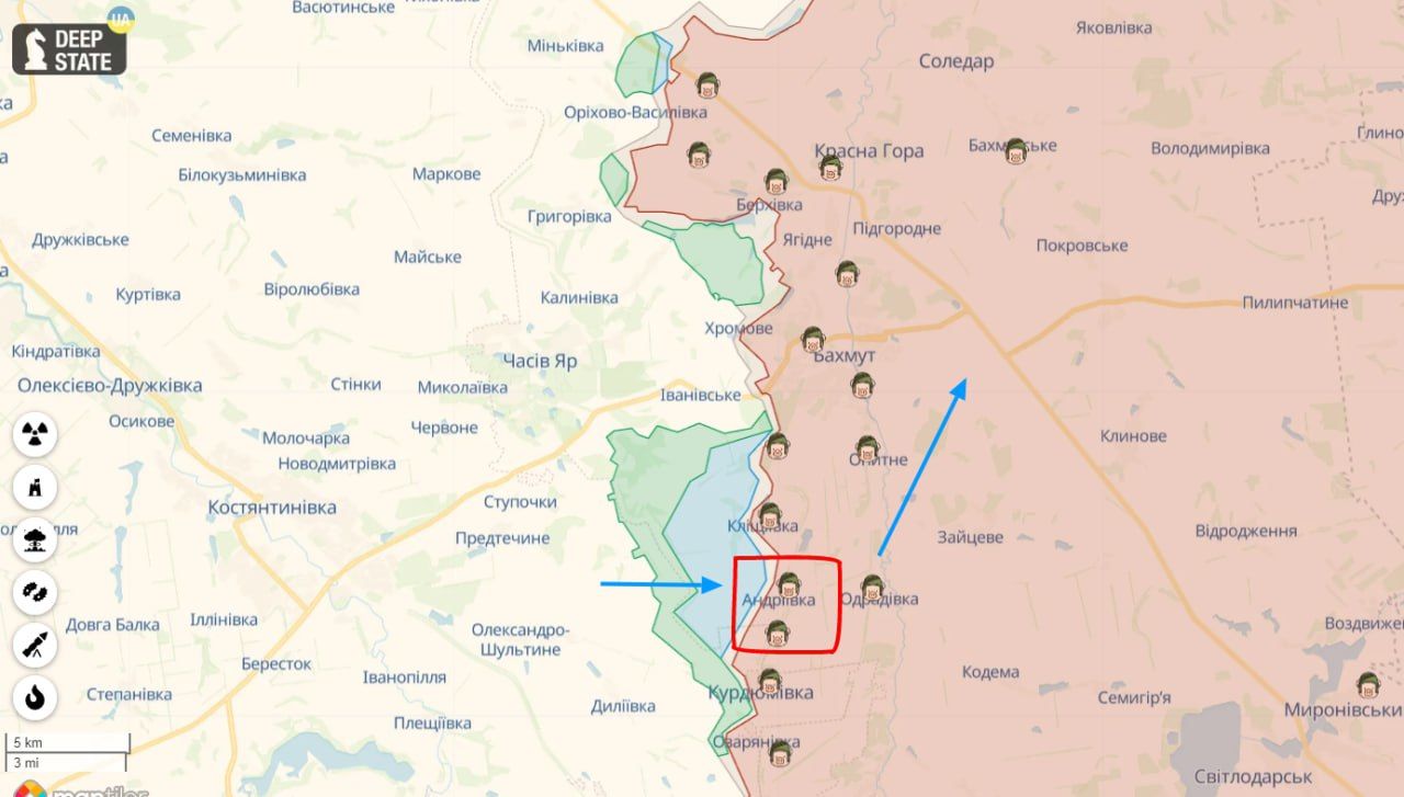 ВСУ освободили Андреевку и окружают Бахмут с юга – россияне с потерями отступают