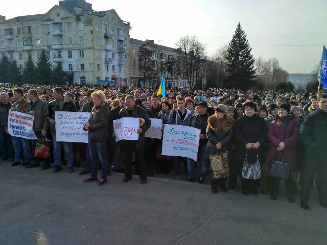 Донбасс против блокады: к акциям протеста присоединился Краматорск
