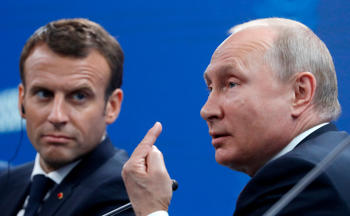 Макрон позвонил Путину после варварской выходки чеченца во Франции