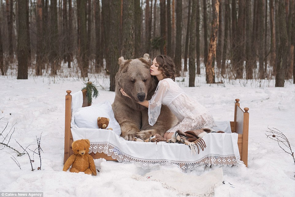 Российские девушки-модели снялись в сексуальных сценах с медведем: гламурная "зоофилия"?