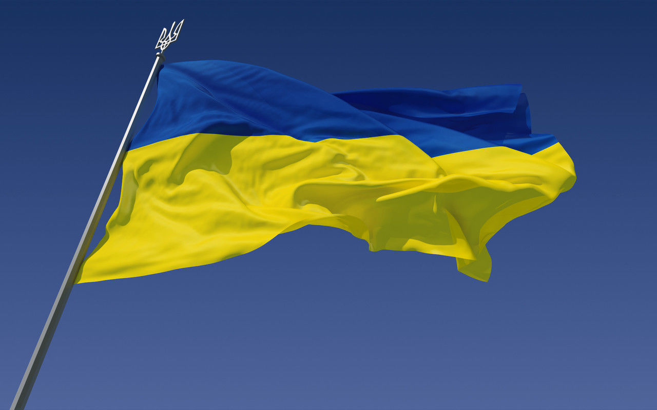 Камеры засняли полет флага Украины над Кремлем