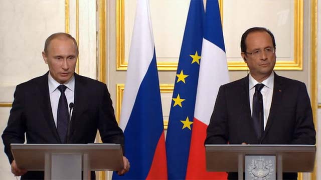 Путин: визит Олланда пойдет на пользу разрешения украинского кризиса