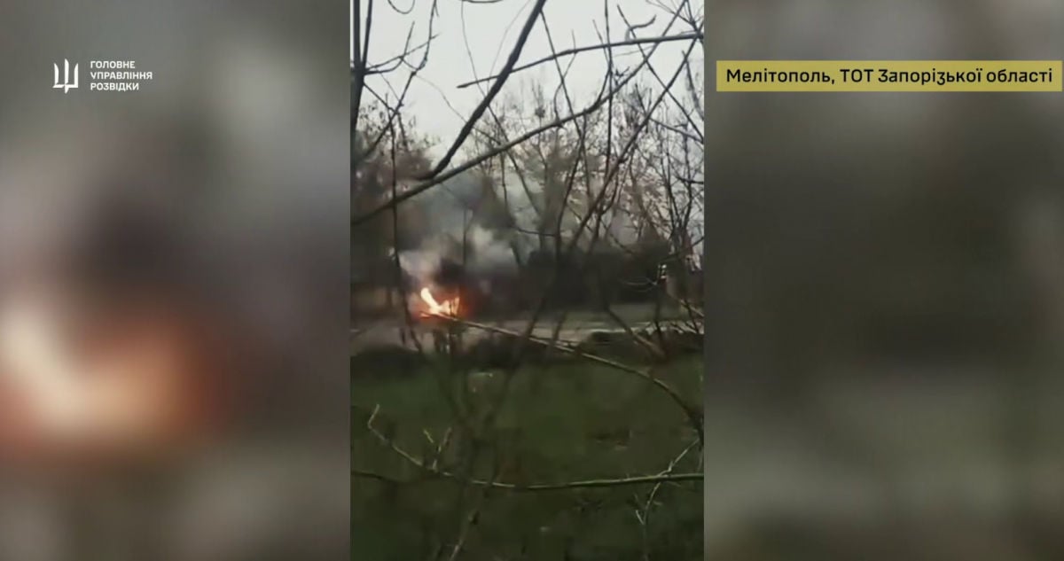 Агенты ГУР в Мелитополе заминировали и подорвали "Урал" вместе с оккупантами: видео диверсии