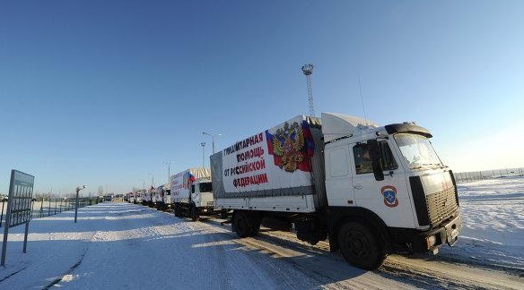Российский конвой, приехавший в Украину, снова остался непроверенным пограничниками