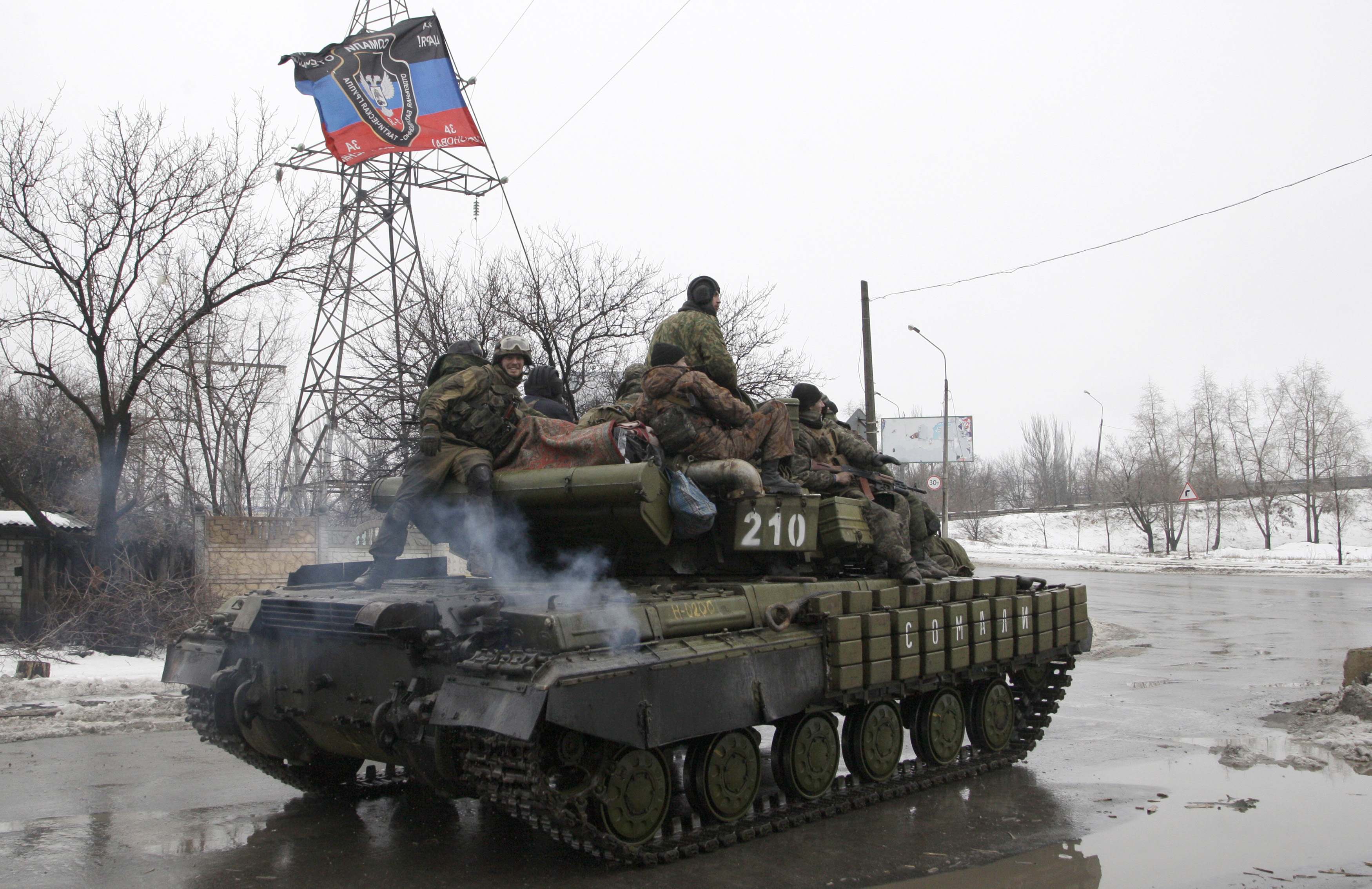 В Горловке возобновились бои: работают танки, пушки и стрелковое оружие