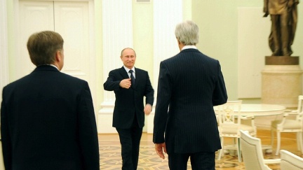 Джон Керри прибыл в Сочи на встречу с Владимиром Путиным 