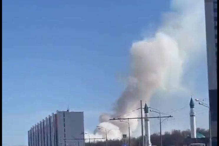 ​В Казани мощная "бавовна": взрыв прогремел на танковом полигоне, вспыхнул пожар