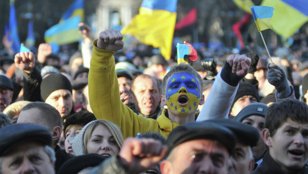 В Славянске состоялся митинг за единую Украину