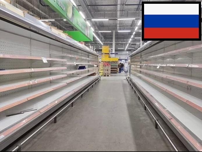 Россию накрыла продуктовая паника: в магазинах пустые полки, цены подскочили на 50–80% – СМИ 