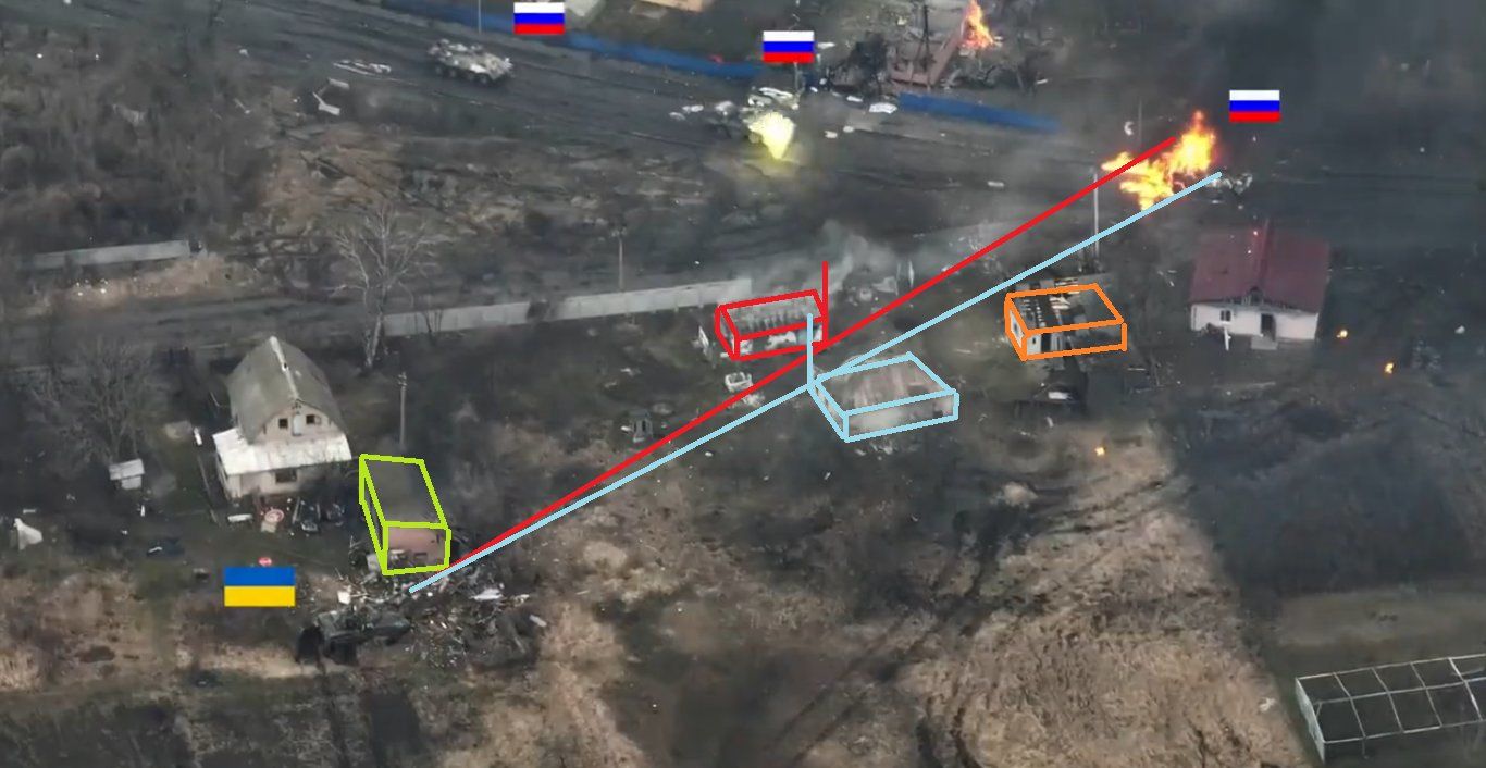 В Черниговской области танк ВСУ "Т-64" из засады ударил по колонне ВС РФ – видео боя