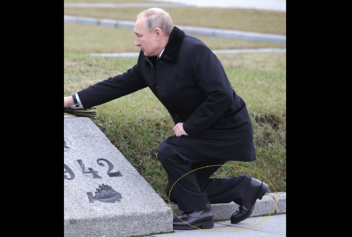 "Где у него пятка?" - обувь Путина на фото под Петербургом вызвала много вопросов