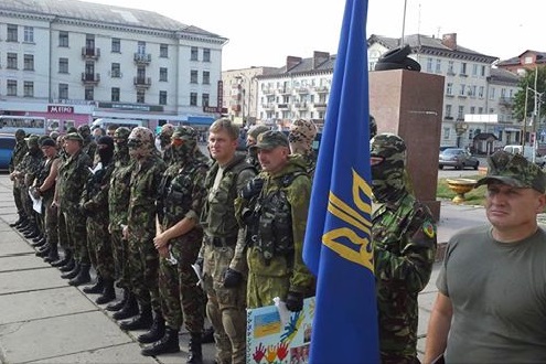 В зону АТО отправится подкрепления батальона "ОУН" 