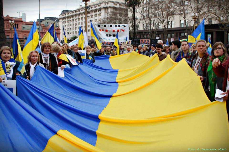 В Аргентине протестовали против политики Путина в отношении Украины