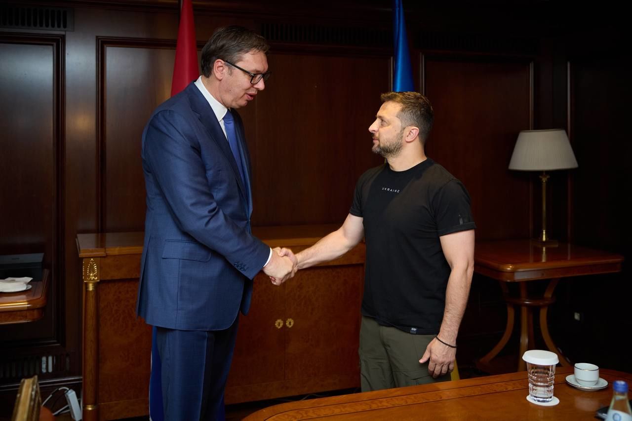 "Хороший разговор", – Зеленский встретился с президентом Сербии Вучичем