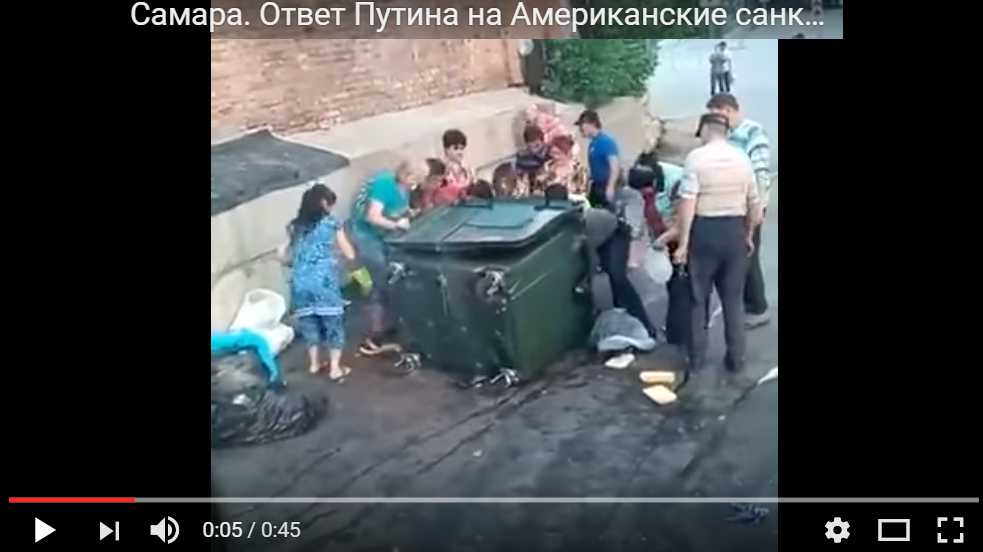 В России жители города набросились на мусорный контейнер, выгребая из него остатки еды: видео из Самары шокировало соцсети - кадры