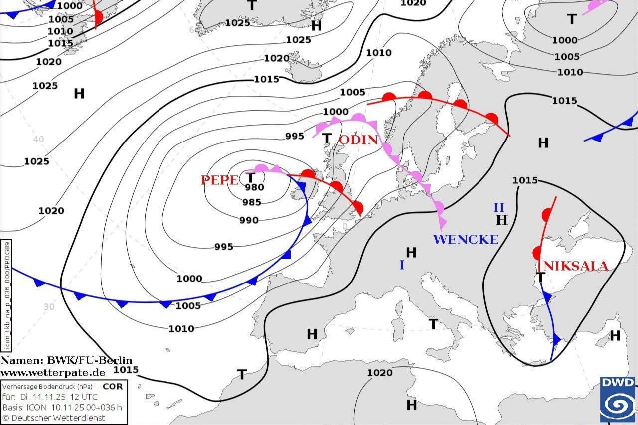 Циклон Niksala из Европы изменит погоду в Украине: чего ждать 11 ноября