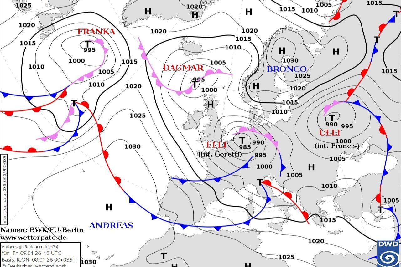 ​Циклон Ulli накрывает Украину: мороз, штормовой ветер и опасная гололедица