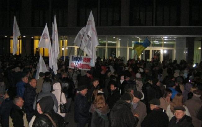 Массовые протесты в Кривом Роге. Хроника событий 18.11.15