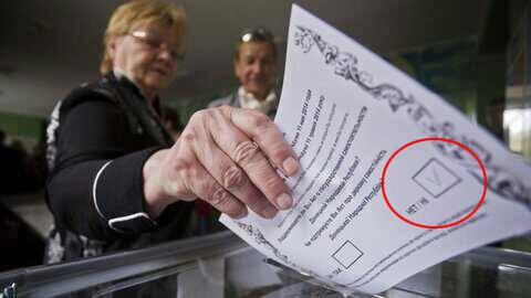 ​В Торез завезли «проголосованные» бюллетени для референдума о присоединении к РФ, - штаб АТО