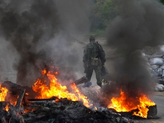 Дончане сообщают о мощных взрывах между микрорайонами Боссе и Мирный