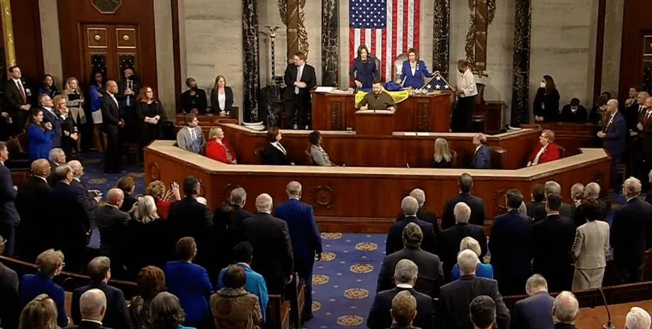 В Конгрессе США президента Украины Зеленского встречали стоя: Сеть облетели исторические кадры